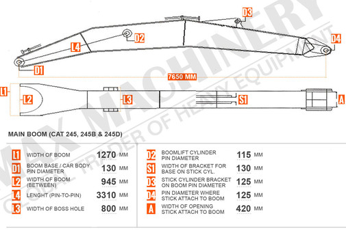 Drawing Boom CAT 245